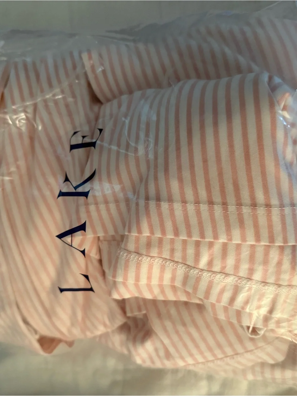 Maternity Ribbed Wrap Pajama Set — Light Pink